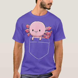 Axolotl in Pocket Kawaii Cute Anime Pet Gifts  T-Shirt