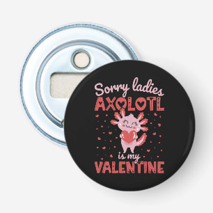 Axolotl is my valentine bottle opener