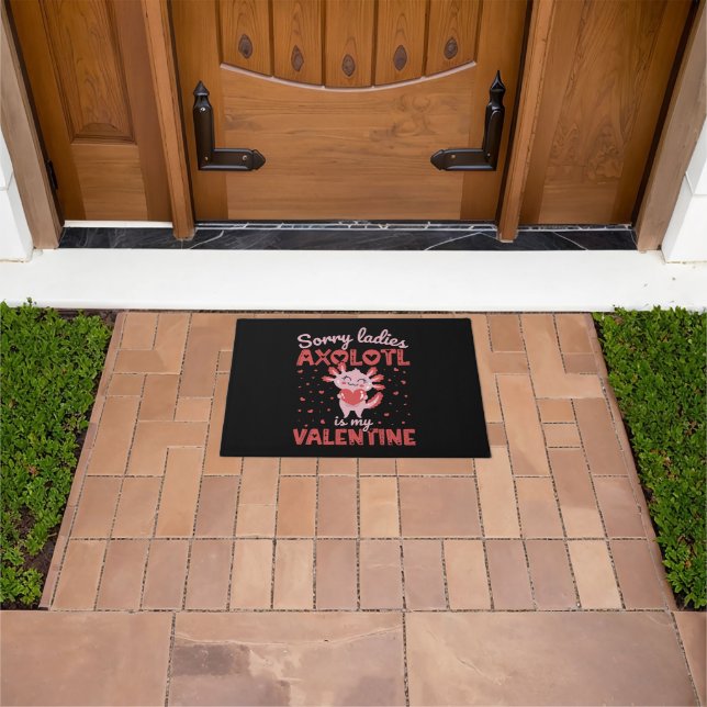 Axolotl is my valentine doormat (Outdoor)