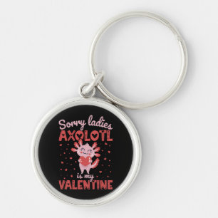 Axolotl is my valentine key ring