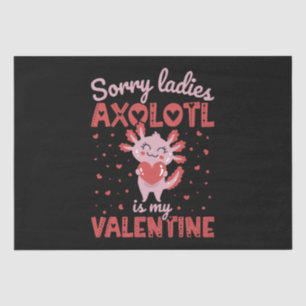Axolotl is my valentine tissue paper