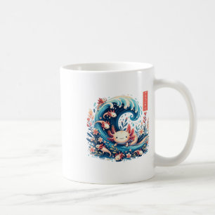 Axolotl Japanese Art Funny Axolotl Gifts For Men W Coffee Mug