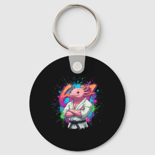 Axolotl Karate Taekwondo Judo 67 Meme Six Seven Key Ring