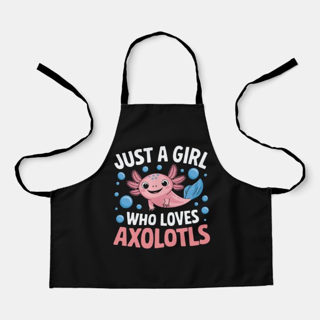 Axolotl Kawaii Just A Girl Who Loves Axolotls  Apron (Front)