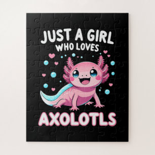 Axolotl Kawaii Just A Girl Who Loves Axolotls Jigsaw Puzzle