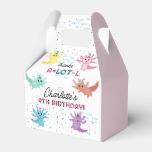 Axolotl Kids Cute Salamander Birthday Party Favour Box