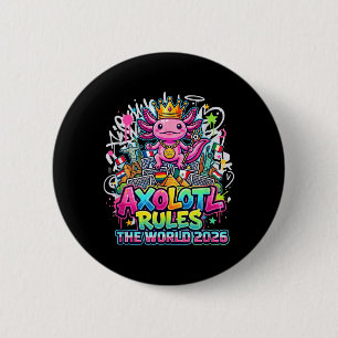 Axolotl King 2026 Global Soccer Landmarks Street 6 Cm Round Badge