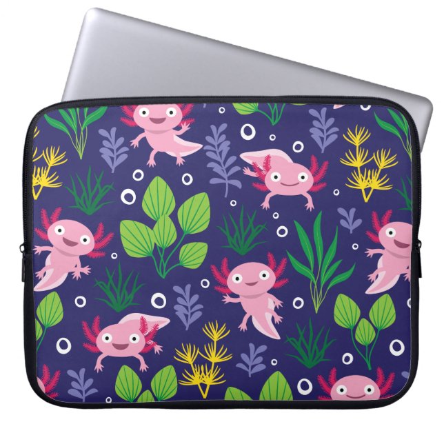 Axolotl Laptop Sleeve (Front)
