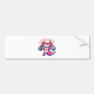 Axolotl LIFTALOTL Bumper Sticker