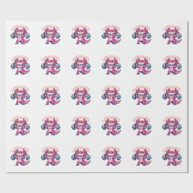  Axolotl LIFTALOTL Wrapping Paper (Flat)