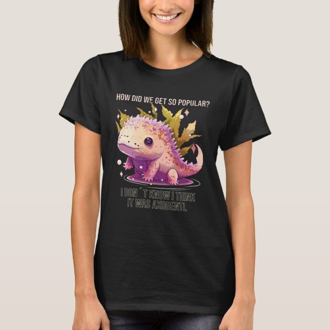 Axolotl Lover Salamander Amphibian Mexican Walking T-Shirt (Front)