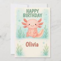 Axolotl lovers Birthday Party