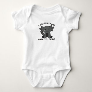 Axolotl Lovers Cute Animals For Kids Pink Baby Bodysuit