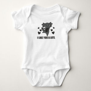 Axolotl Lovers Cute Animals For Kids Pink Baby Bodysuit