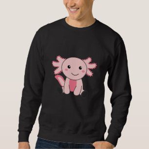 Axolotl Lovers Cute Animals For Kids Pink Sweatshirt