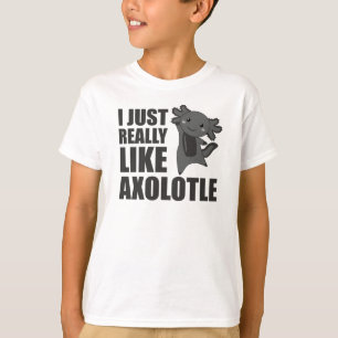 Axolotl Lovers Cute Animals For Kids Pink T-Shirt