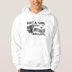 Axolotl Lovers Sweet Animals For Girls Pink Hoodie