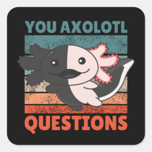 Axolotl Lovers Sweet Animals Kids Axolotl Square S Sticker