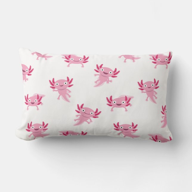 Axolotl Lumbar Pillow (Front)