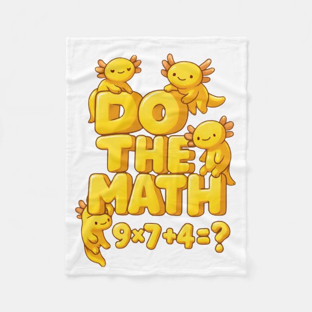 Axolotl Math Magic Blanket (Front)