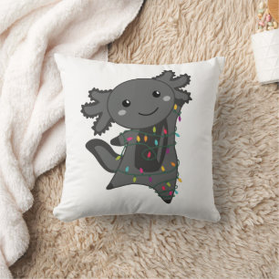 Axolotl Merry Christmas Winter Animals Axolotls Cushion