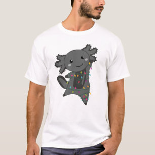 Axolotl Merry Christmas Winter Animals Axolotls T-Shirt