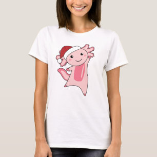 Axolotl Merry Christmas Winter Animals Axolotls T-Shirt