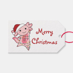 Axolotl Merry Christmas Winter Animals Axolotls Tr Gift Tags
