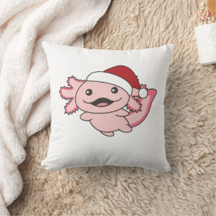 Axolotl Merry Christmas Winter Axolotl Cushion