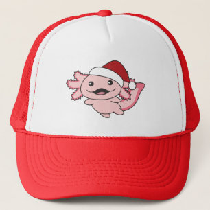 Axolotl Merry Christmas Winter Axolotl Trucker Hat