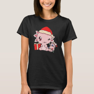 Axolotl Merry Xmas Salamander Walking Fish Christm T-Shirt