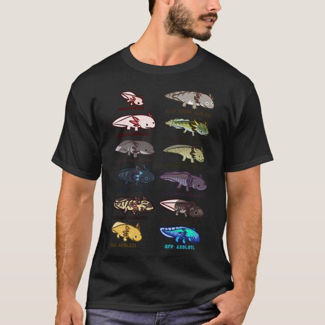 axolotl morphs and colours Classic T-Shirt (Front)