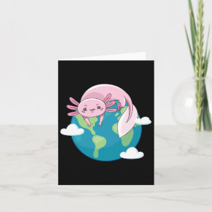 Axolotl Mother Earth Day Funny For Planet Environm Card