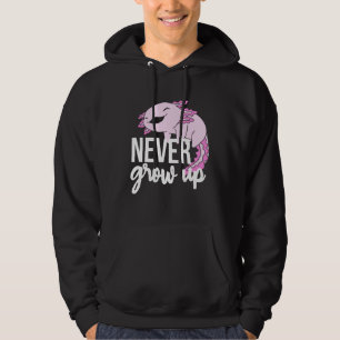 Axolotl Never Grow Up For Salamander Hoodie