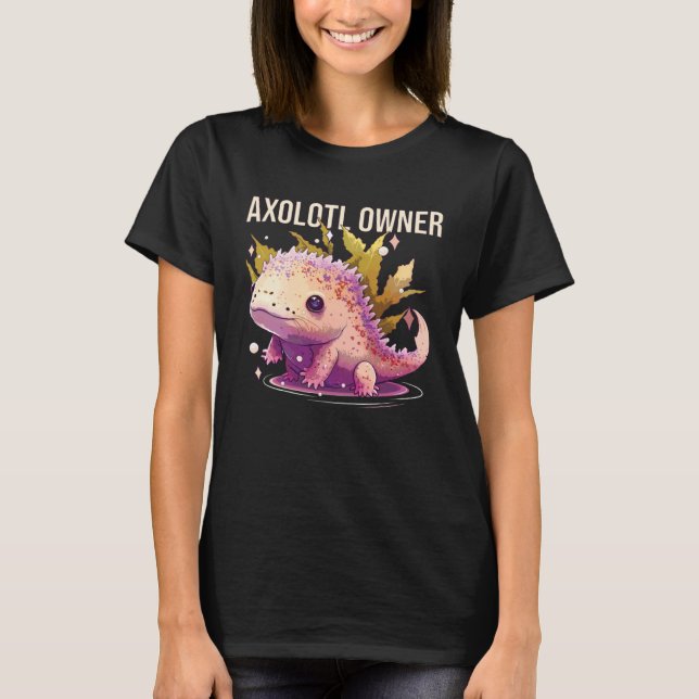 Axolotl Owner Salamander Amphibian Mexican Walking T-Shirt (Front)