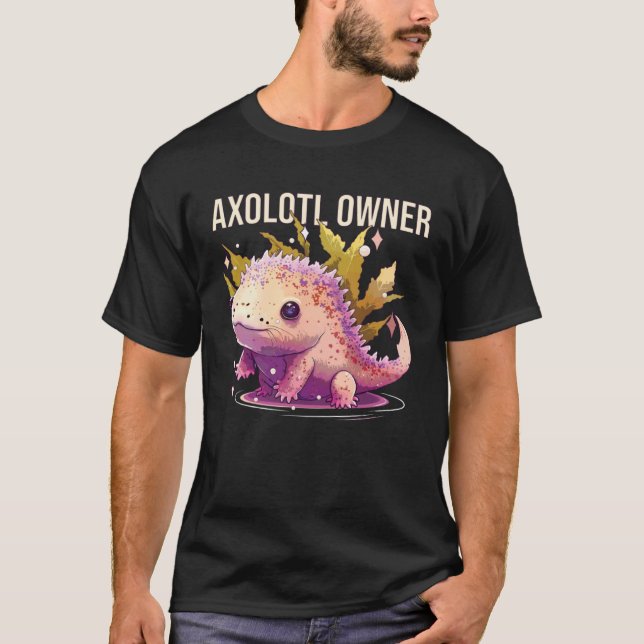 Axolotl Owner Salamander Amphibian Mexican Walking T-Shirt (Front)