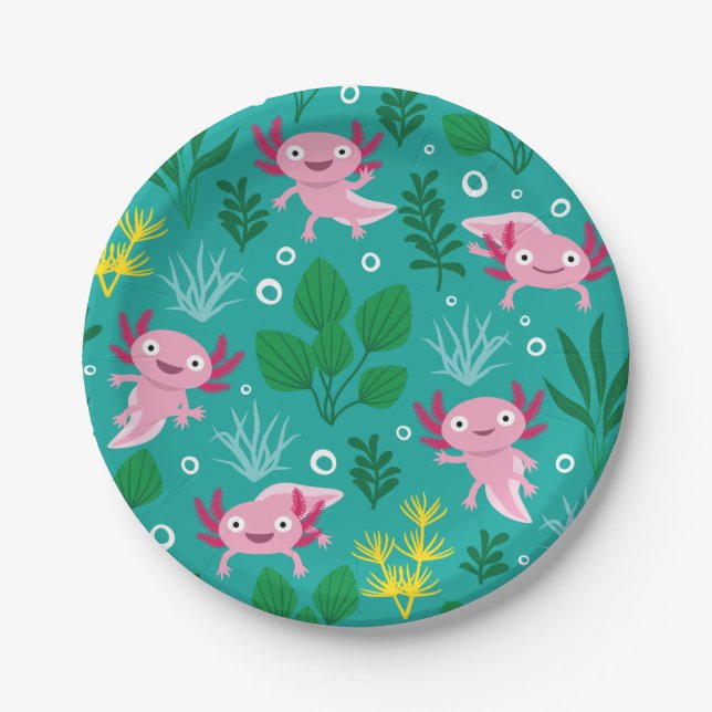 Axolotl Paper Plate (Front)
