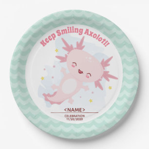 Axolotl  paper plate