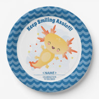 Axolotl paper plate