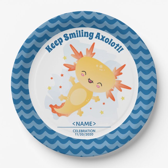 Axolotl  paper plate (Front)
