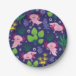 Axolotl Paper Plate