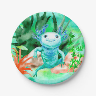 Axolotl Party Plates Birthday 