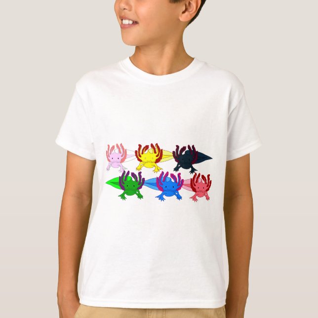 Axolotl Pattern Frontal T-Shirt (Front)
