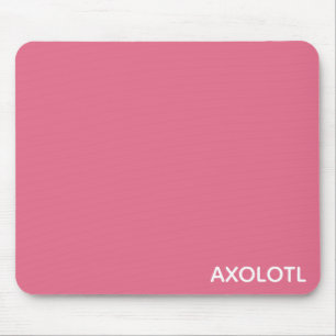 Axolotl pink colour name mouse pad