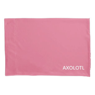 Axolotl pink colour name pillowcase