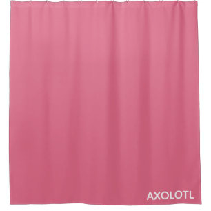 Axolotl pink colour name shower curtain