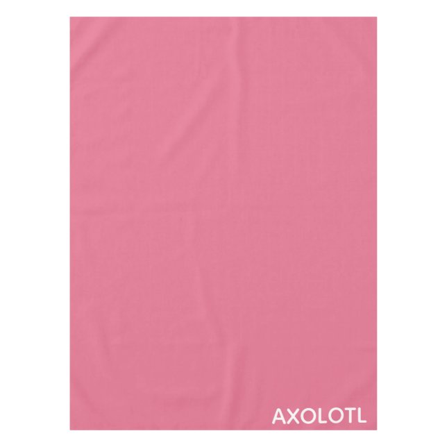 Axolotl pink colour name tablecloth (Front)