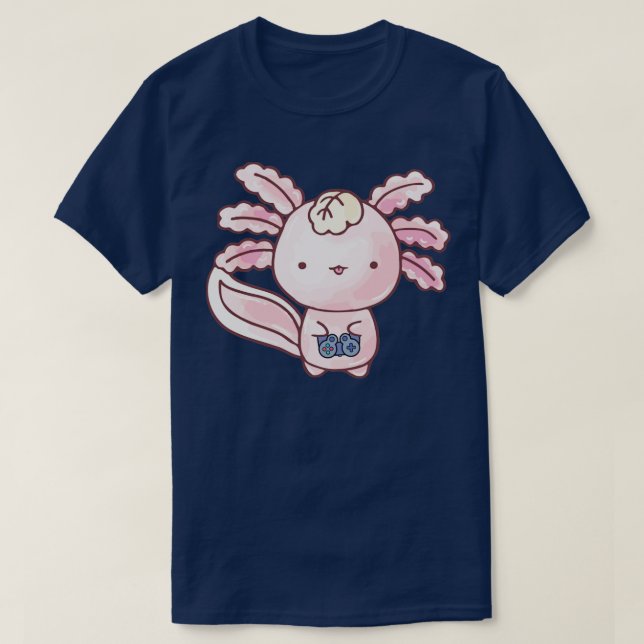 Axolotl Playing Video Game T-Shirt (Design Front)