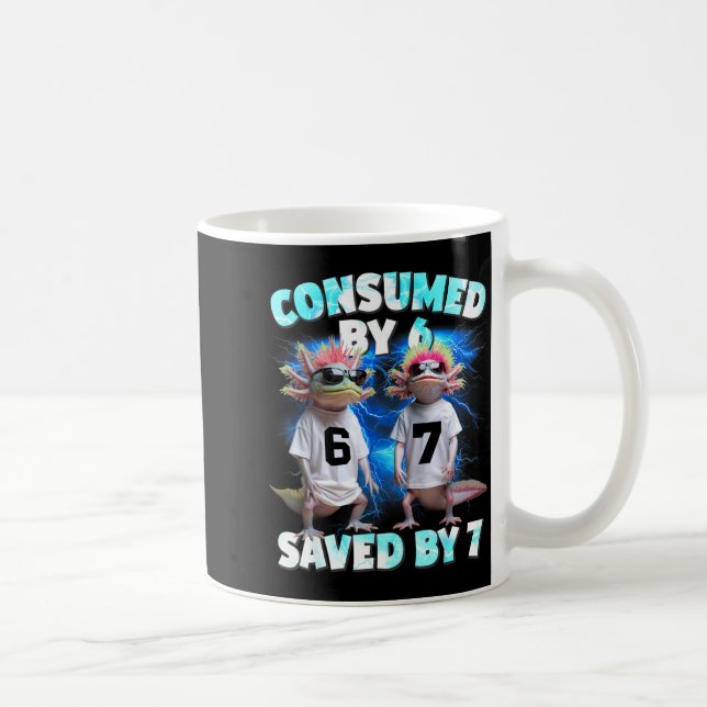 Axolotl Prophecy – Consumed By 6, Saved By 7  Coffee Mug (Right)