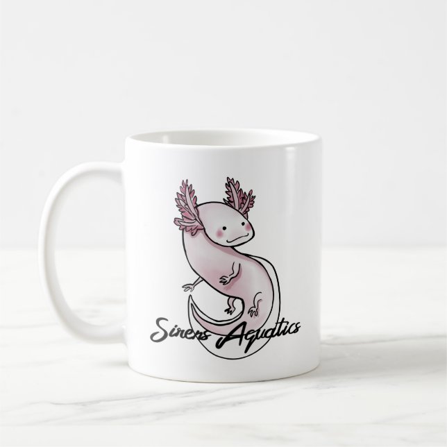 Axolotl Questions Sirens Aquatics Mug (Left)